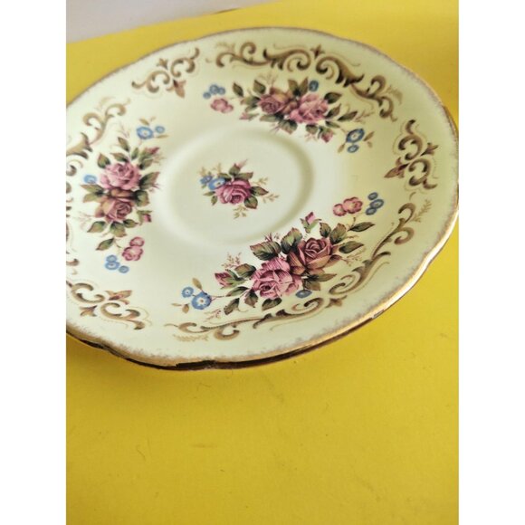 VINTAGE Paragon Bone China Cup & Saucer Set Antique Series Tapestry Rose 1950's - Picture 10 of 12